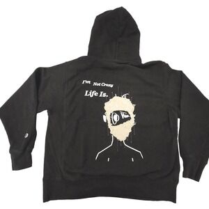 Rare Champion DeCarl's WRLD/ Christian Jones Reverse Weave Hoodie Mens Large